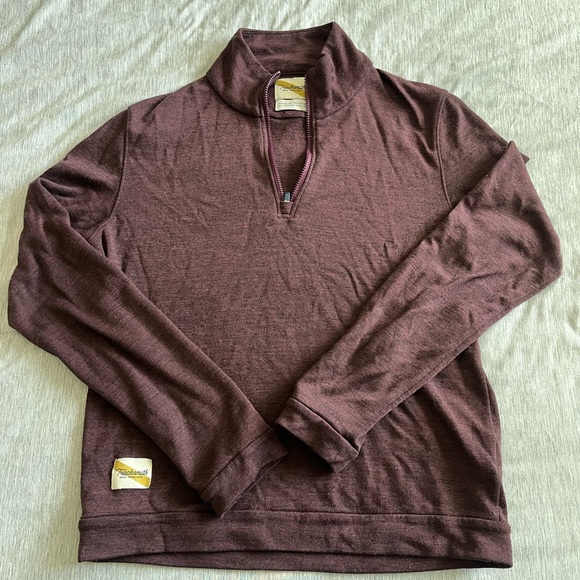 Tracksmith Women’s Downeaster half- zip Merino mid layer size small - Picture 2 of 5